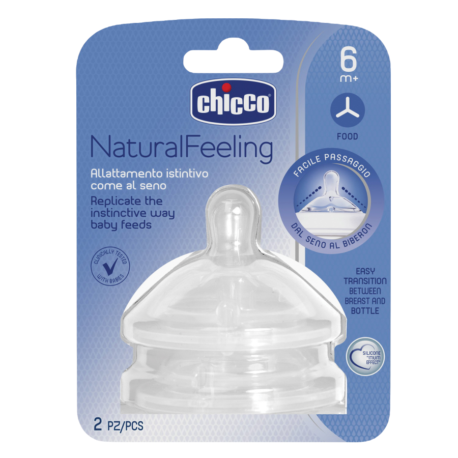 Chicco Tettarella NaturalFeeling 6m+ 2 Pezzi