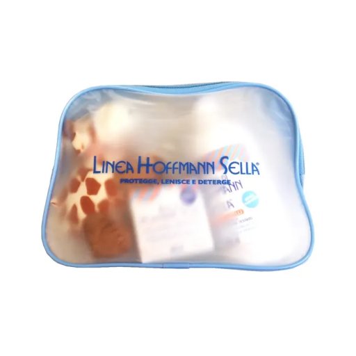 Hoffmann Bag Pasta 75ml + Bagno Corpo Capelli 300ml + Peluche - Pochette Completa per la Cura del Bambino