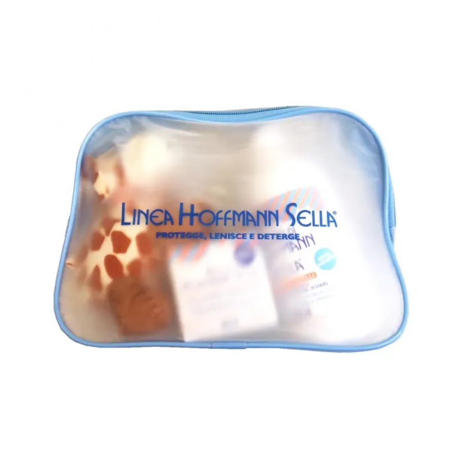 Hoffmann Bag Pasta 75ml + Bagno Corpo Capelli 300ml + Peluche - Pochette Completa per la Cura del Bambino