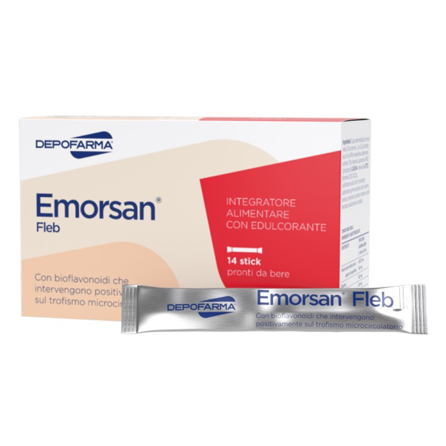 Emorsan Fleb, 14 Stick Pack da 15 ml Emorsan Fleb, 14 Stick Pack da 15 ml
