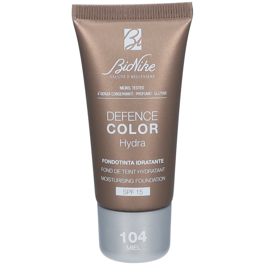 Fondotinta BioNike Hydra 104 Miel – Idratante, Effetto Glow, SPF15, 30 ml