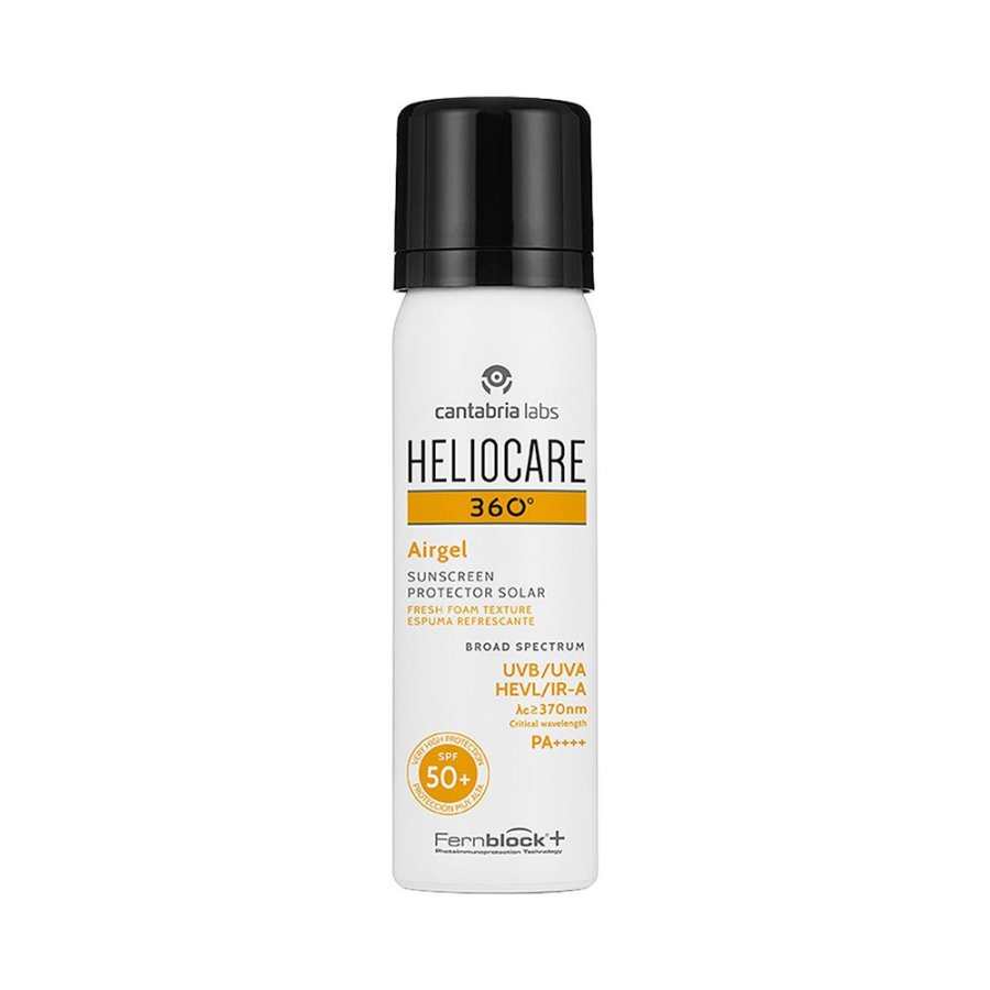 Heliocare 360° Airgel SPF50+ Protezione Solare Viso Quotidiana, 60 ml