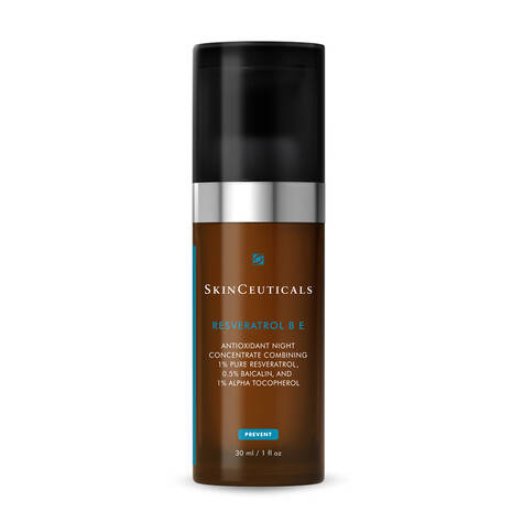SkinCeurticals Resveratrol B E Siero antiossidante notte per il trattamento di rughe e perdita di tono con Resveratrolo e Vitamina E 30ml