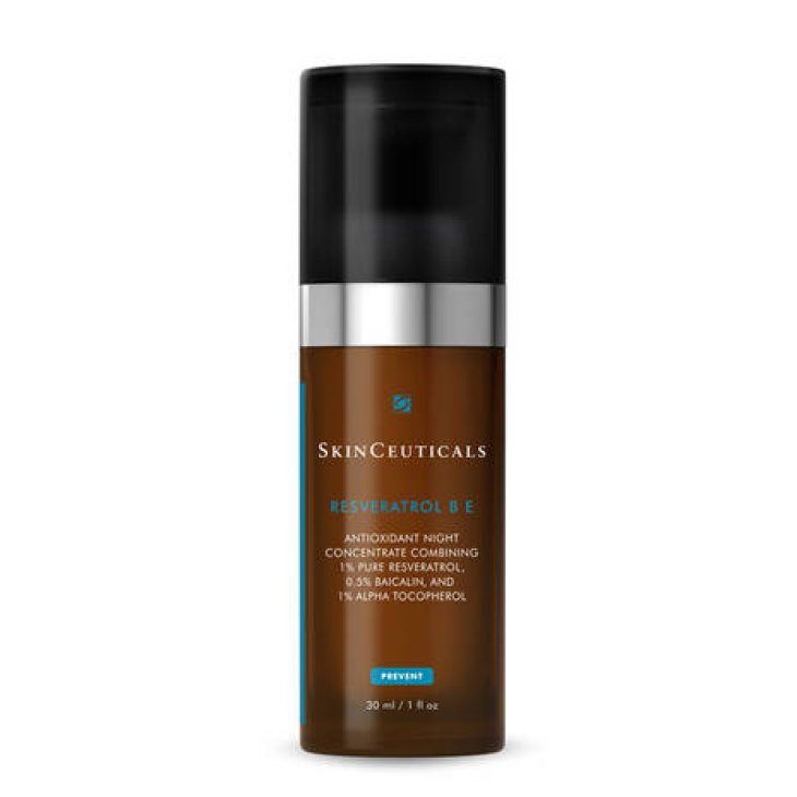 SkinCeurticals Resveratrol B E Siero antiossidante notte per il trattamento di rughe e perdita di tono con Resveratrolo e Vitamina E 30ml
