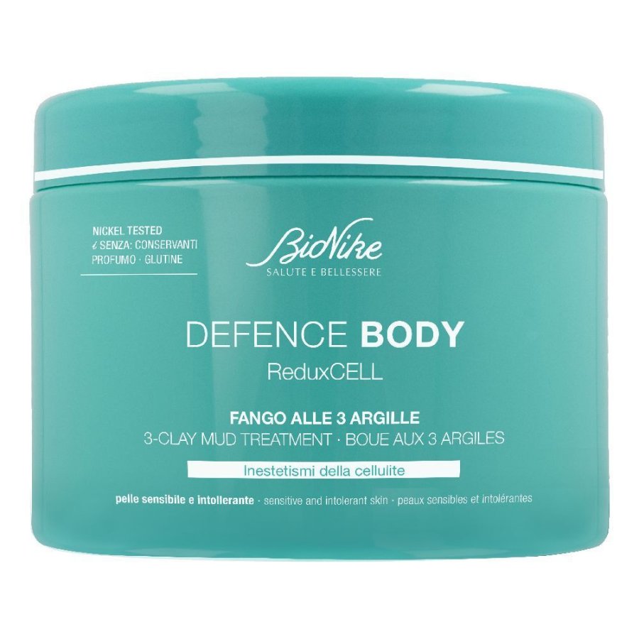 Bionike, Defence Body ReduxCELL Fango Anti-Cellulite Alle 3 Argille, 500 g