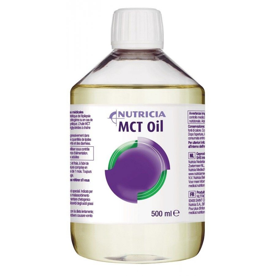 MCT Oil Alimento Liquido Nutricia 500 ml - Supplemento a Base di Trigliceridi a Catena Media