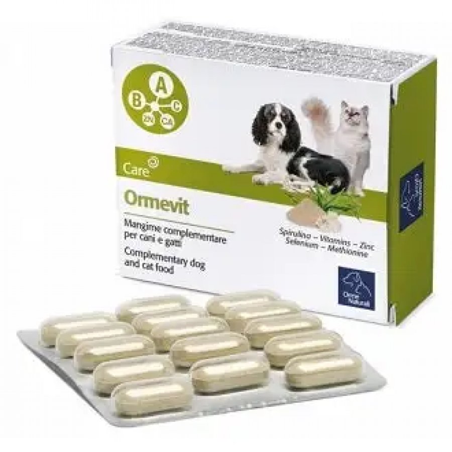 Ormevit Mangime Complementare per Cani e Gatti 60 Compresse - Integratore Multivitaminico per Animali Domestici