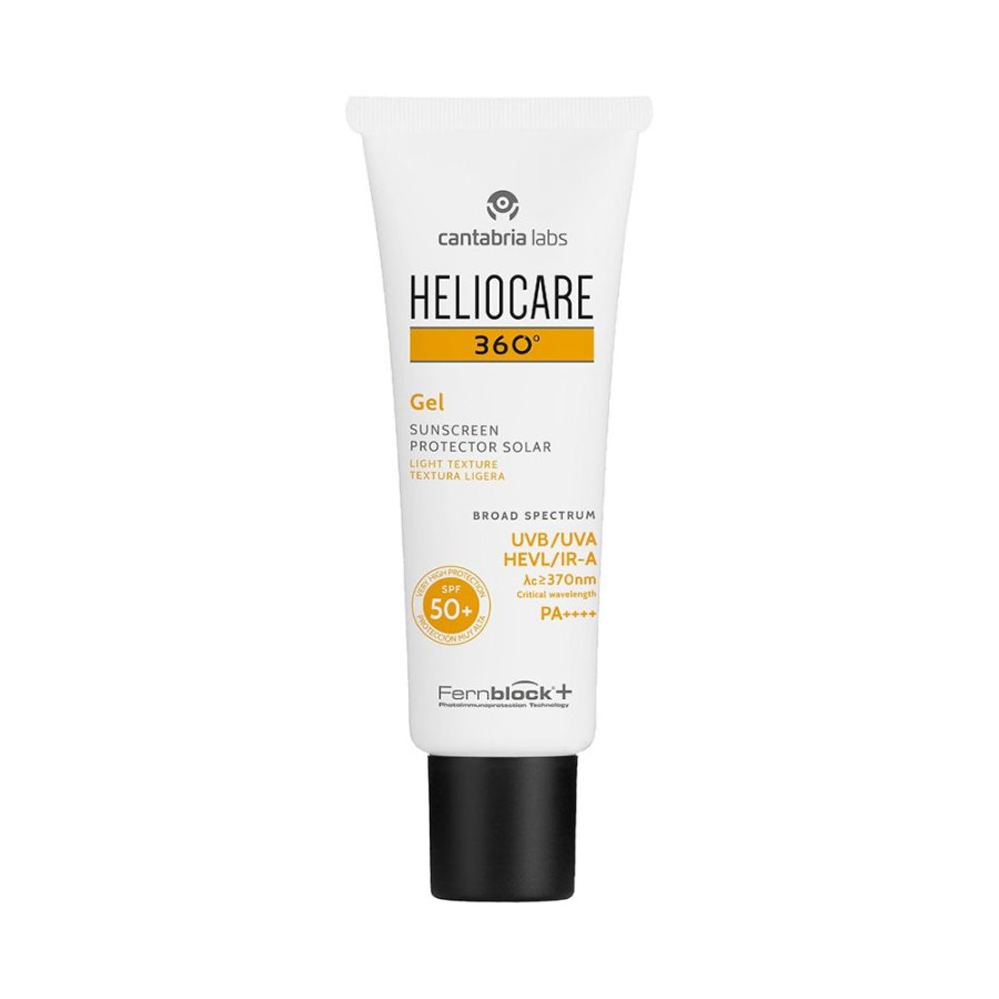 Heliocare 360° Gel SPF50+ Protezione Solare Viso Corpo Pelle Normale Mista, 50 ml