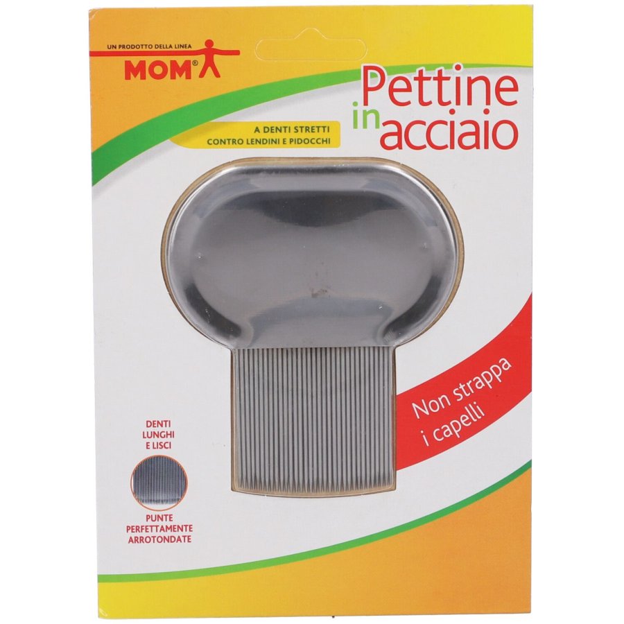 Candioli, MOM Pettine In Acciaio Per La Rimozione Dei Pidocchi, 1 Pezzo