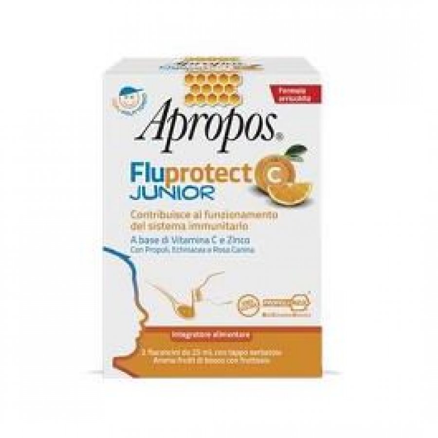 Apropos Fluprotect C Junior 50ml - Complemento Alimentare Vitamina D e Zinco