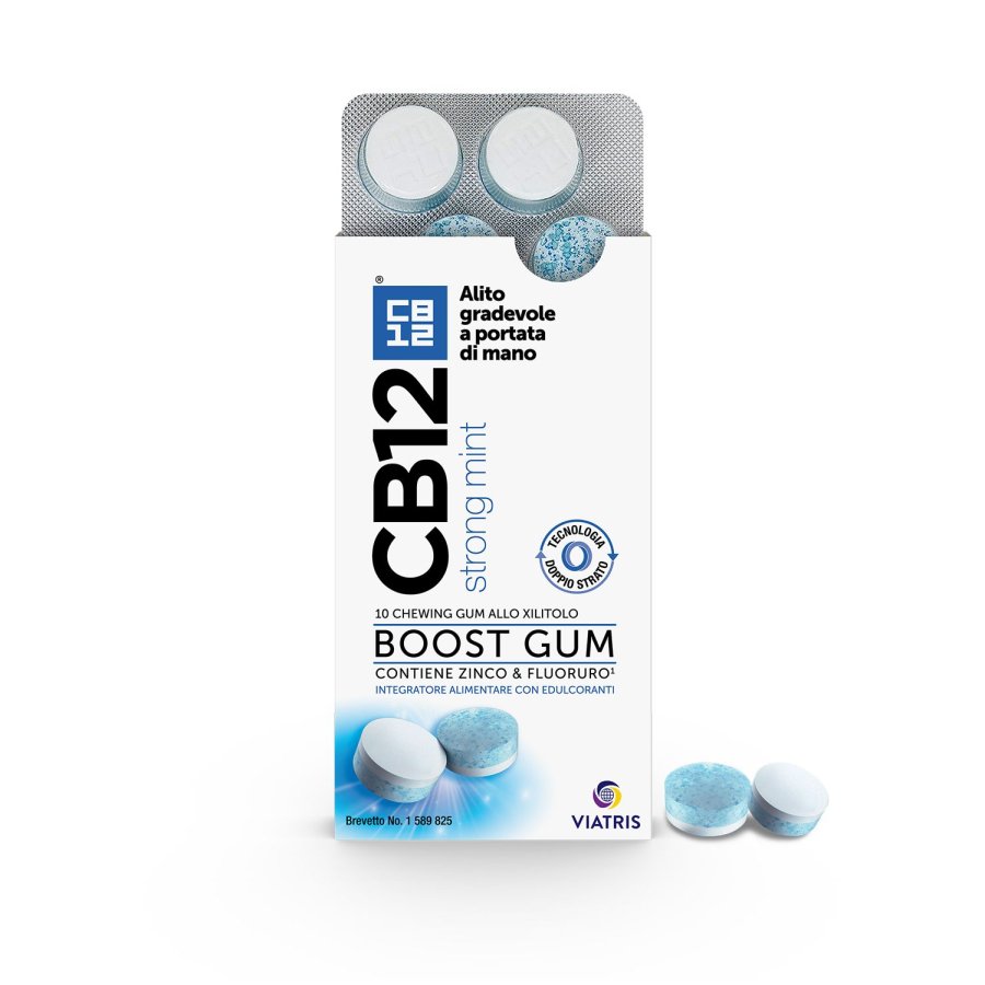CB12 Boost Strong Mint, 10 Chewing Gum