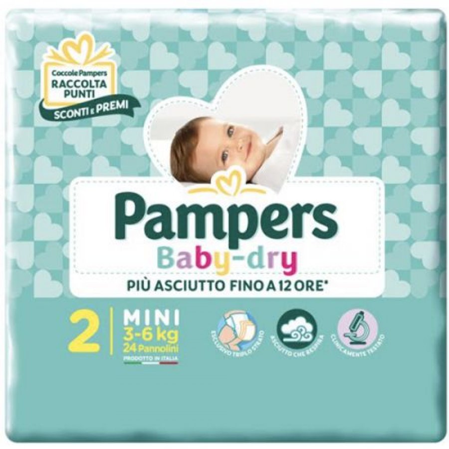 Pampers Baby Dry Mini - 24 Pezzi