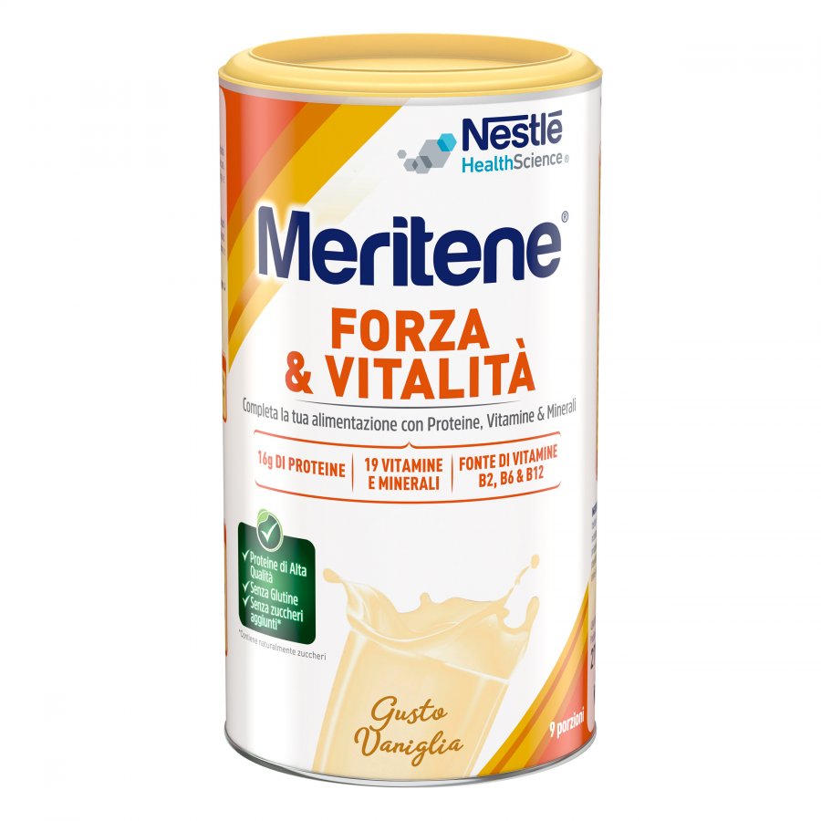 Nestlé Meritene Vaniglia 270g - Integratore Proteico per una Dieta Equilibrata