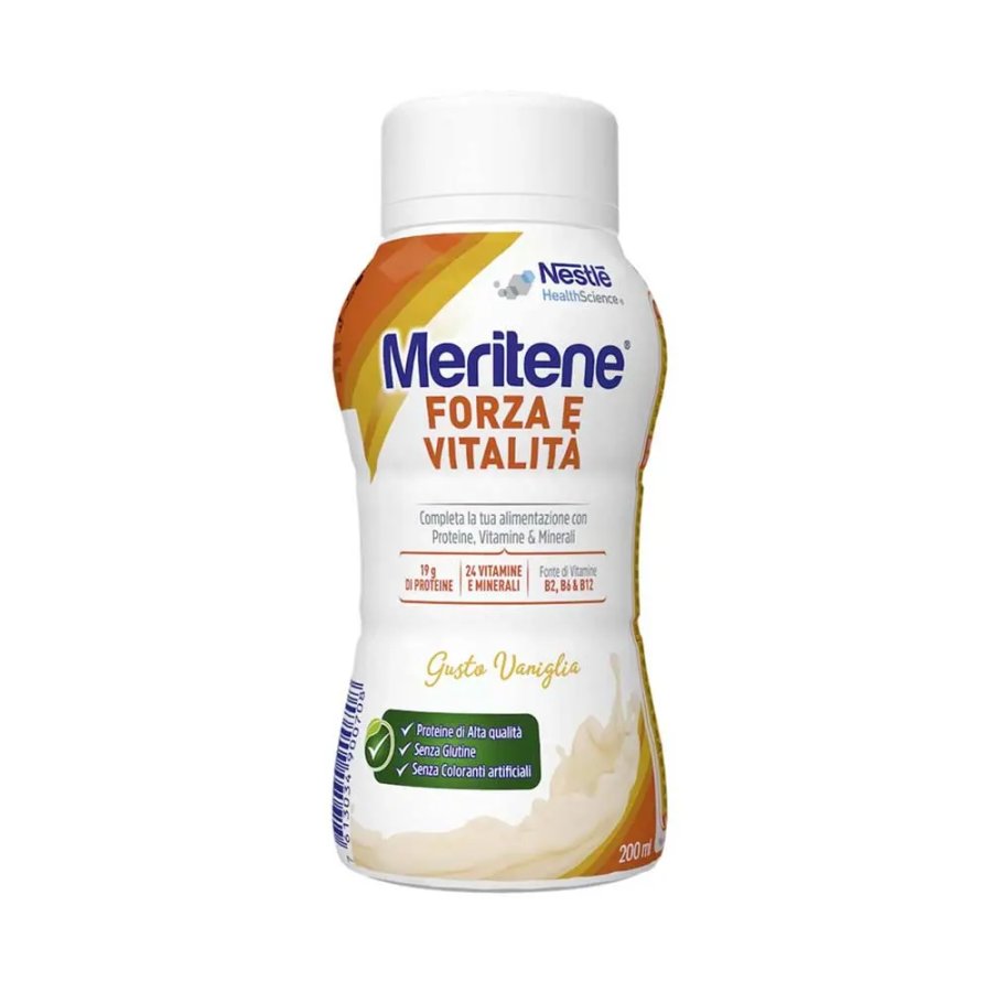 Meritene, Forza & Vitalità Drink Gusto Vaniglia, 200 ml