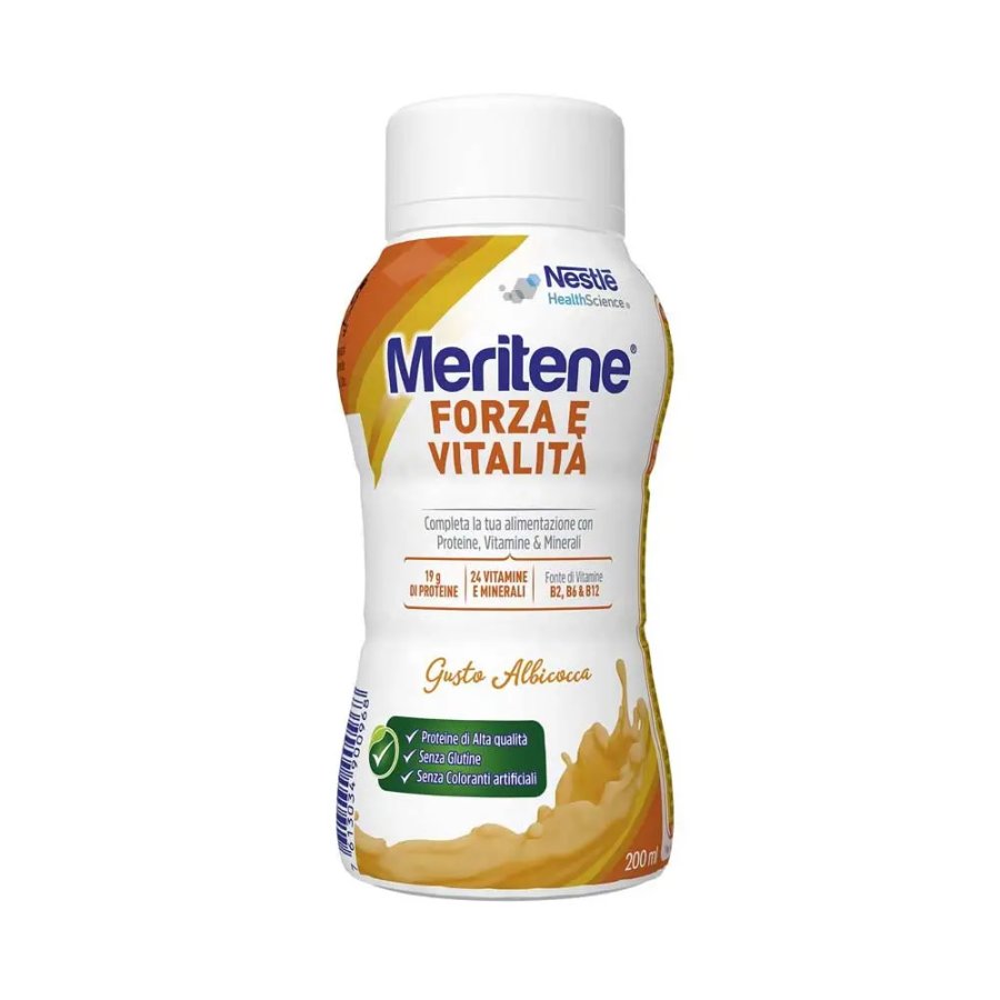 Meritene, Forza & Vitalità Drink Albicocca, 200 ml 