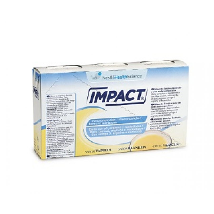 Nestlè Impact Oral Vaniglia 3x237ml - Integratore Nutrizionale per una Nutrizione Completa