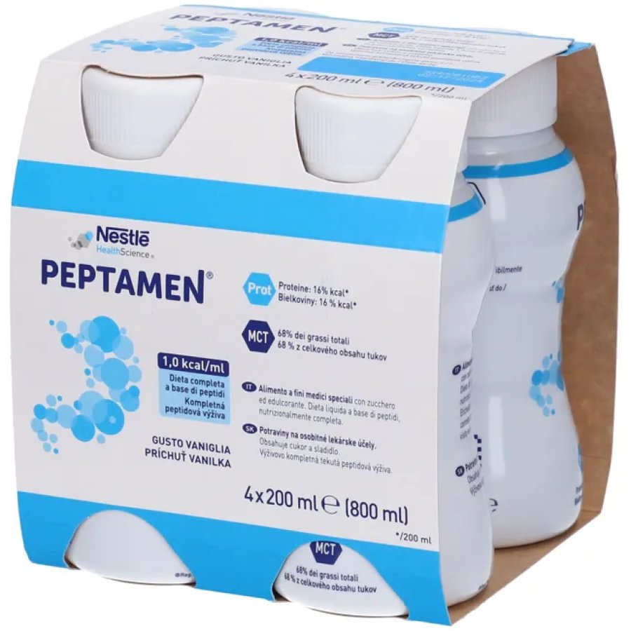 Nestlé, Peptamen Vaniglia, 4 x 200 ml