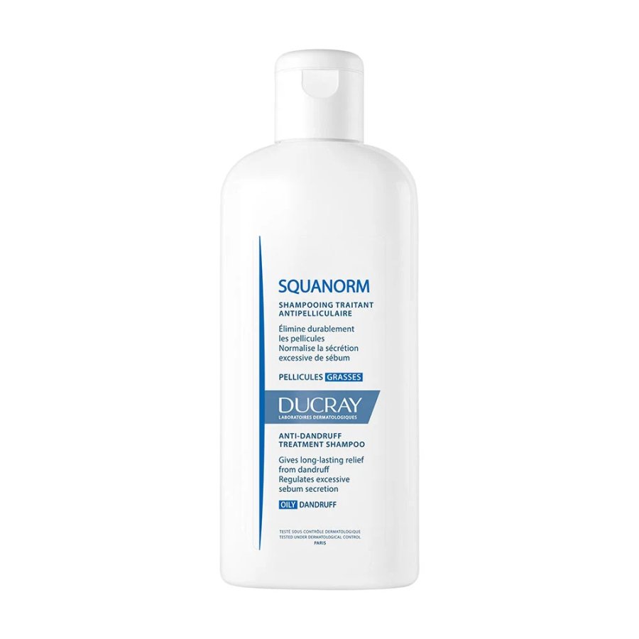 Ducray Squanorm, Shampoo Forfora Grassa, 200 ml