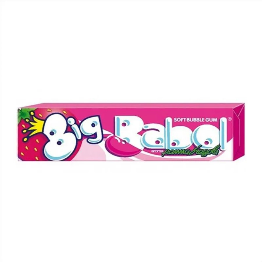 Big Babol Chewing Gum Panna e Fragola, 37 g