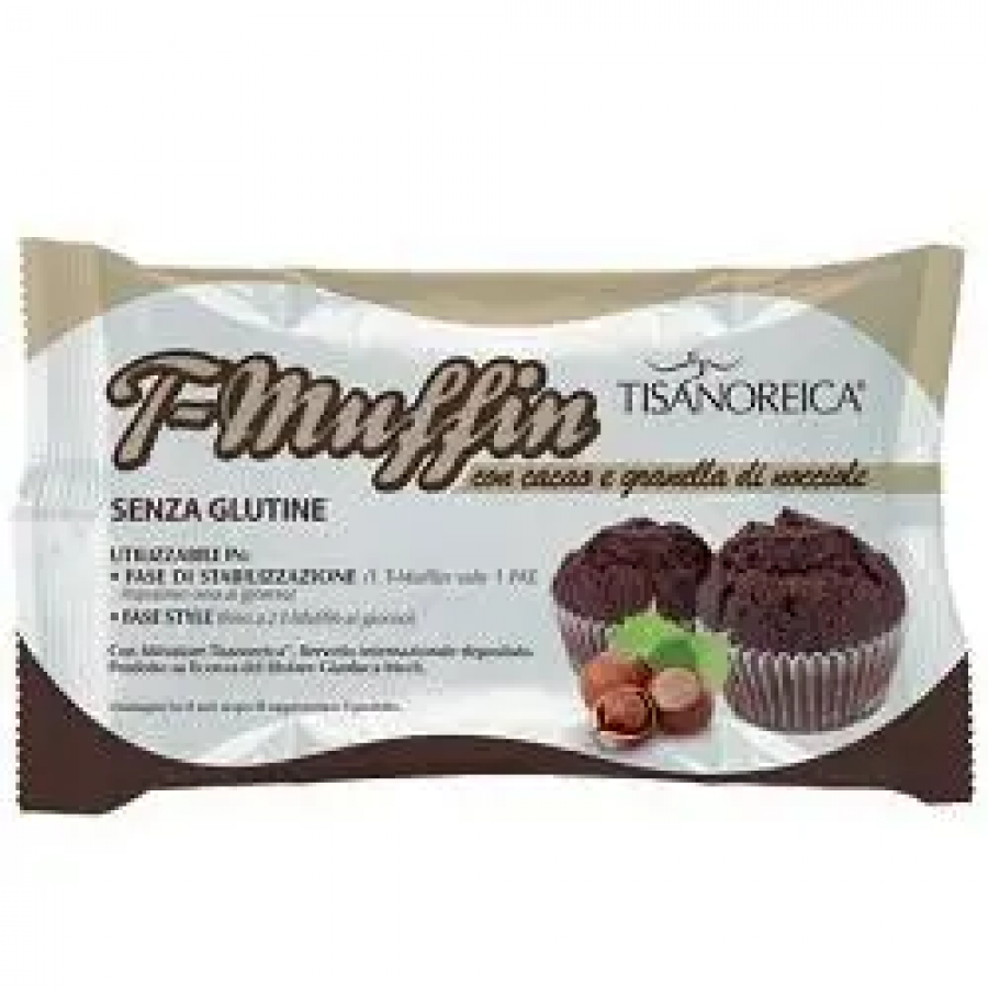 Tisanoreica T-Muffin Cacao/Granella Nocciola 27g - Dolciario senza Glutine