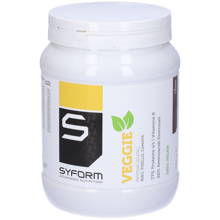 Syform Veggie Cacao 450g - Integratore Alimentare a Base di Proteine Vegetali