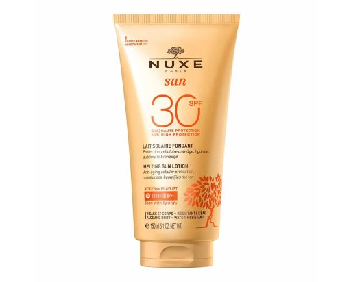 Nuxe Sun Latte Solare Fondente SPF30 150 ml – Alta Protezione Viso e Corpo Anti-età