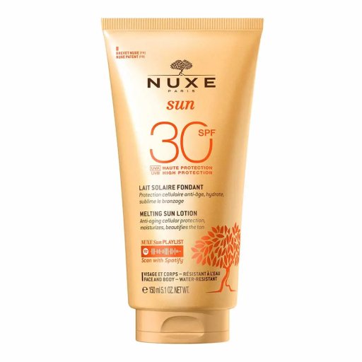 Nuxe Sun Latte Solare Fondente SPF30 150 ml – Alta Protezione Viso e Corpo Anti-età