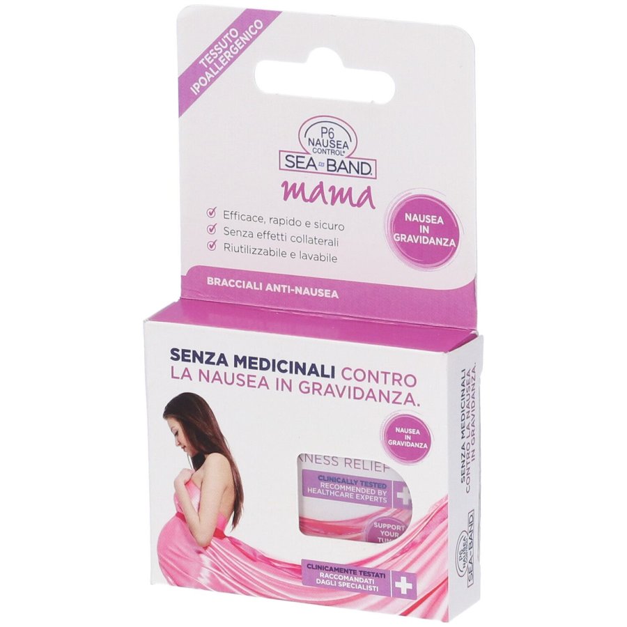 Bracciale Anti Nausea Mama P6 Nausea Control, 2 Pezzi