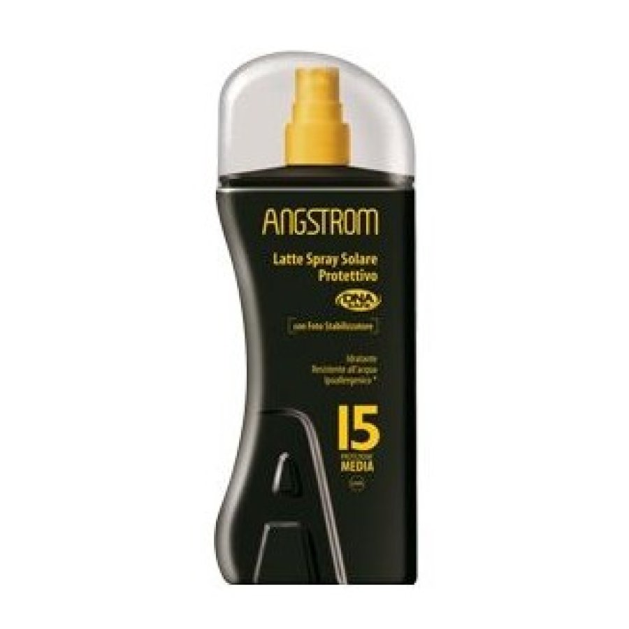Angstrom Latte Spray SPF15 Protezione Solare 200ml - Difesa Solare Efficiente per una Pelle Protetta