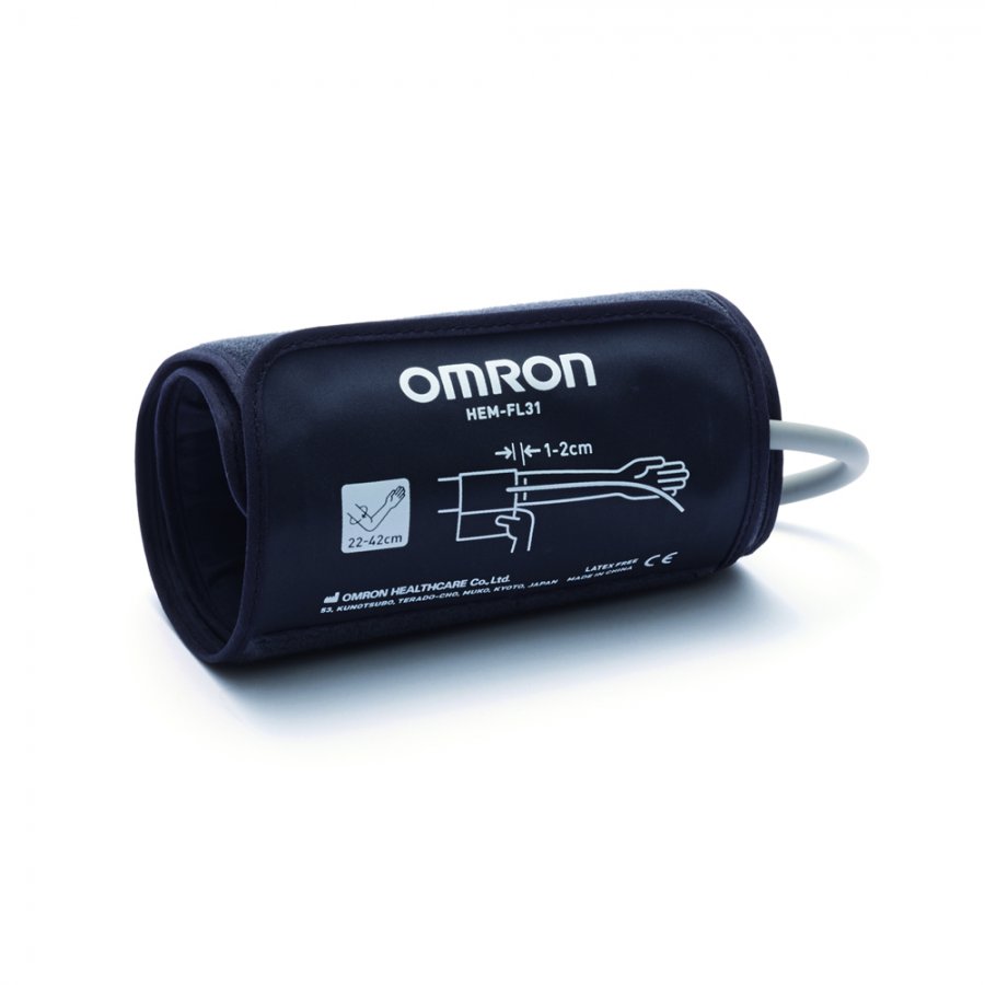 Omron Easy Cuff Bracciale per Sfigmomanometro M2/M3 22-42cm Nero - Affidabilità e Comfort per le Tue Misure della Pressione