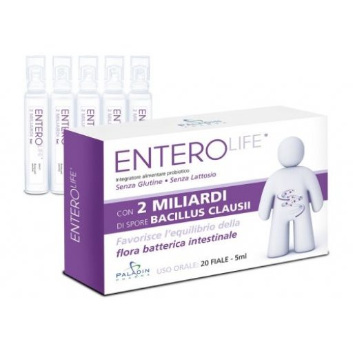 Enterolife 2 Miliardi 20 Flaconcini - Equilibrio Flora Batterica Intestinale