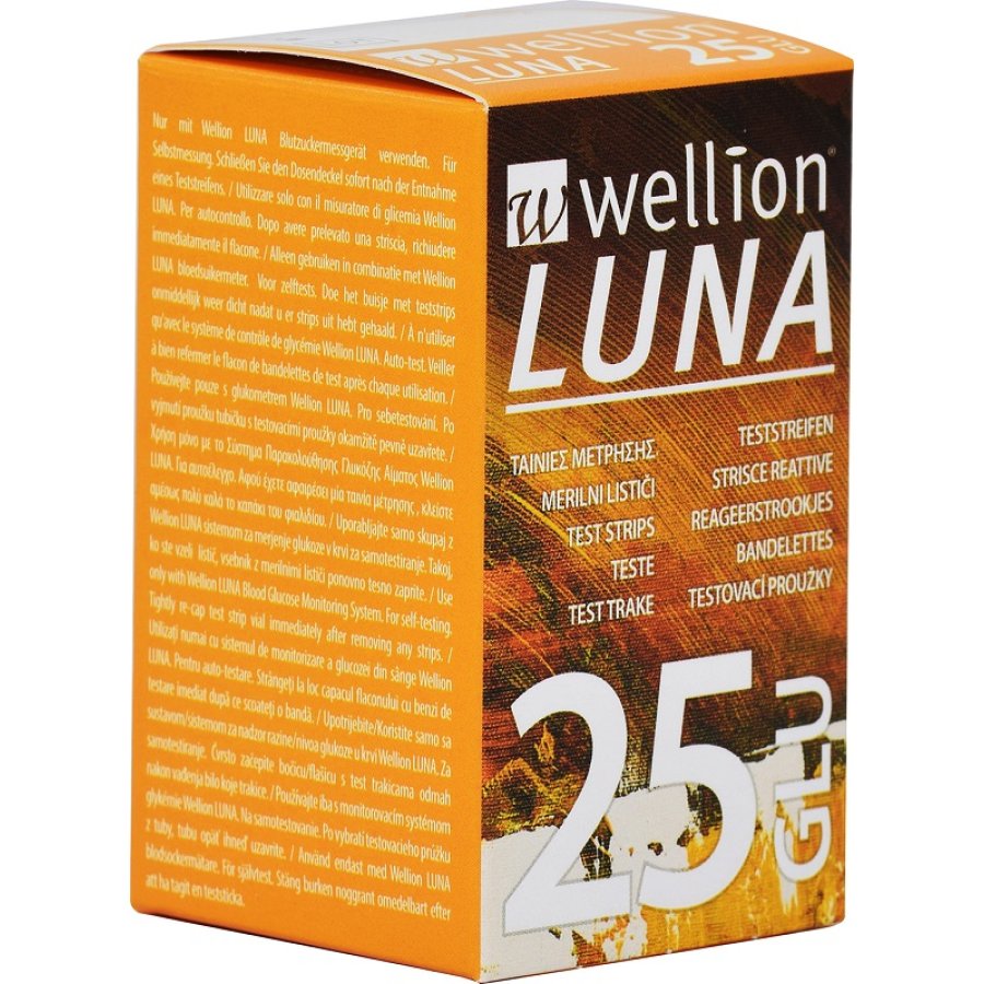 Wellion LUNA 25 GLU, 25 Strisce Wellion LUNA 25 GLU, 25 Strisce