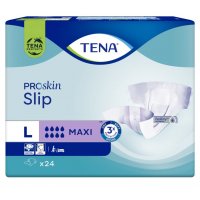 Tena Proskin Slip Maxi Pannoloni Taglia L - 24 Pezzi - Protezione Affidabile per l'Incontinenza