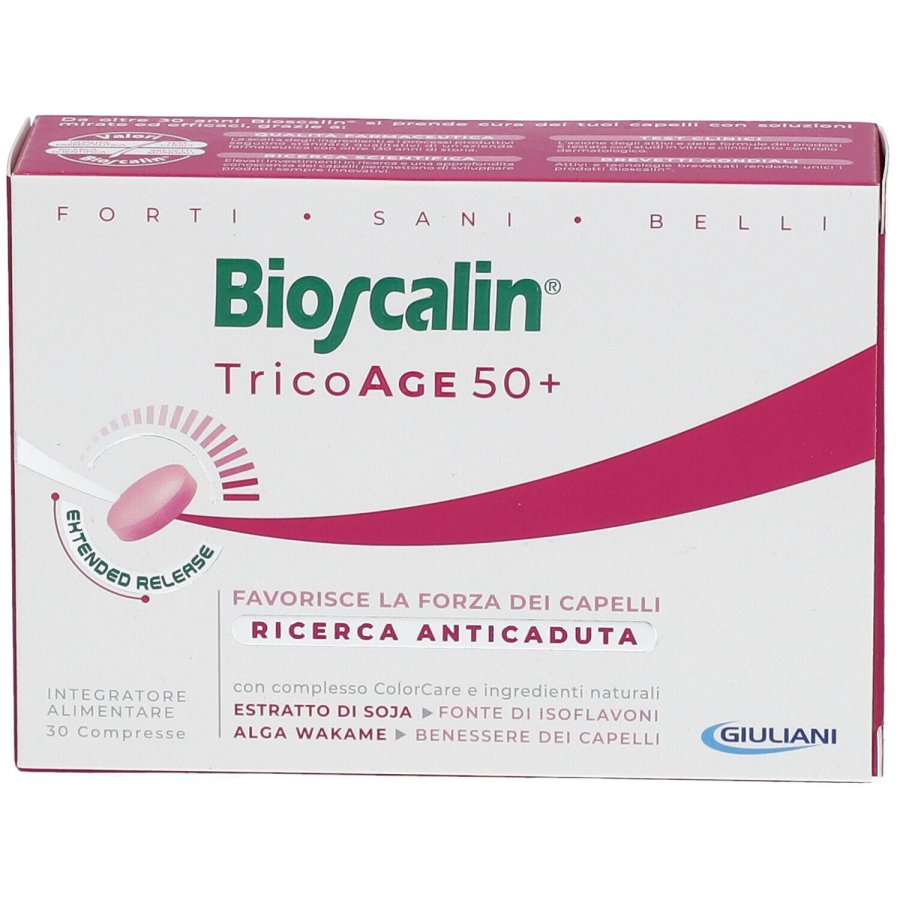 Bioscalin TricoAGE 50+ BioEquolo Capelli Donna Over 50, 30 Compresse