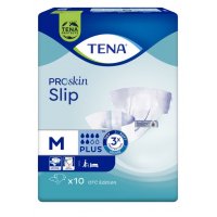 Tena Slip Plus Pannoloni a Mutandina Taglia M - Confezione da 10 Pezzi, Protezione e Comfort per Mobilità Ridotta