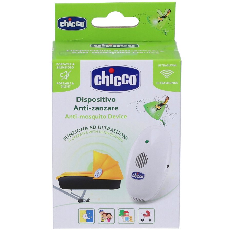 Chicco Dispositivo Anti-Zanzare Ultrasuoni Portatile, 1 Pezzo