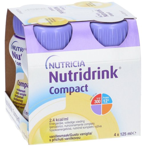 Nutricia, Nutridrink Compact Gusto Vaniglia,  4 x 125 ml