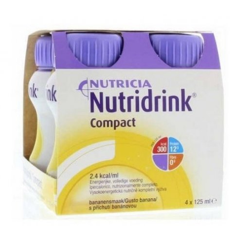 Nutridrink Compact Banana - Supplemento Nutrizionale Concentrato - 4x125ml