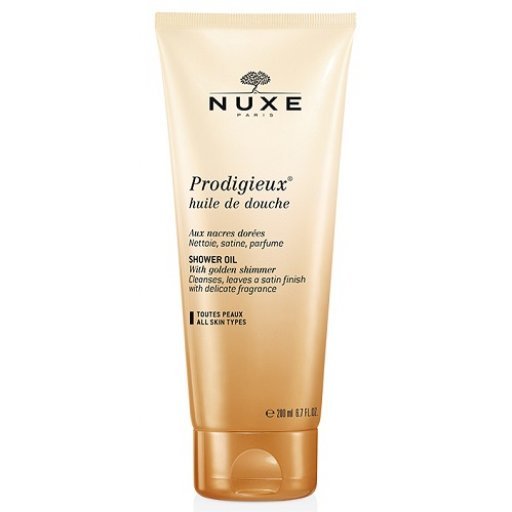 Nuxe Olio Doccia Prodigieux 200ml – Detergente Profumato con Perle Dorate