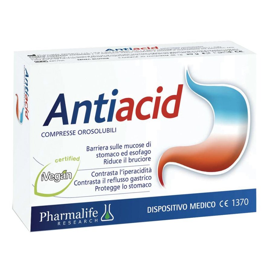 Pharmalife Research, Antiacid, 30 Compresse 