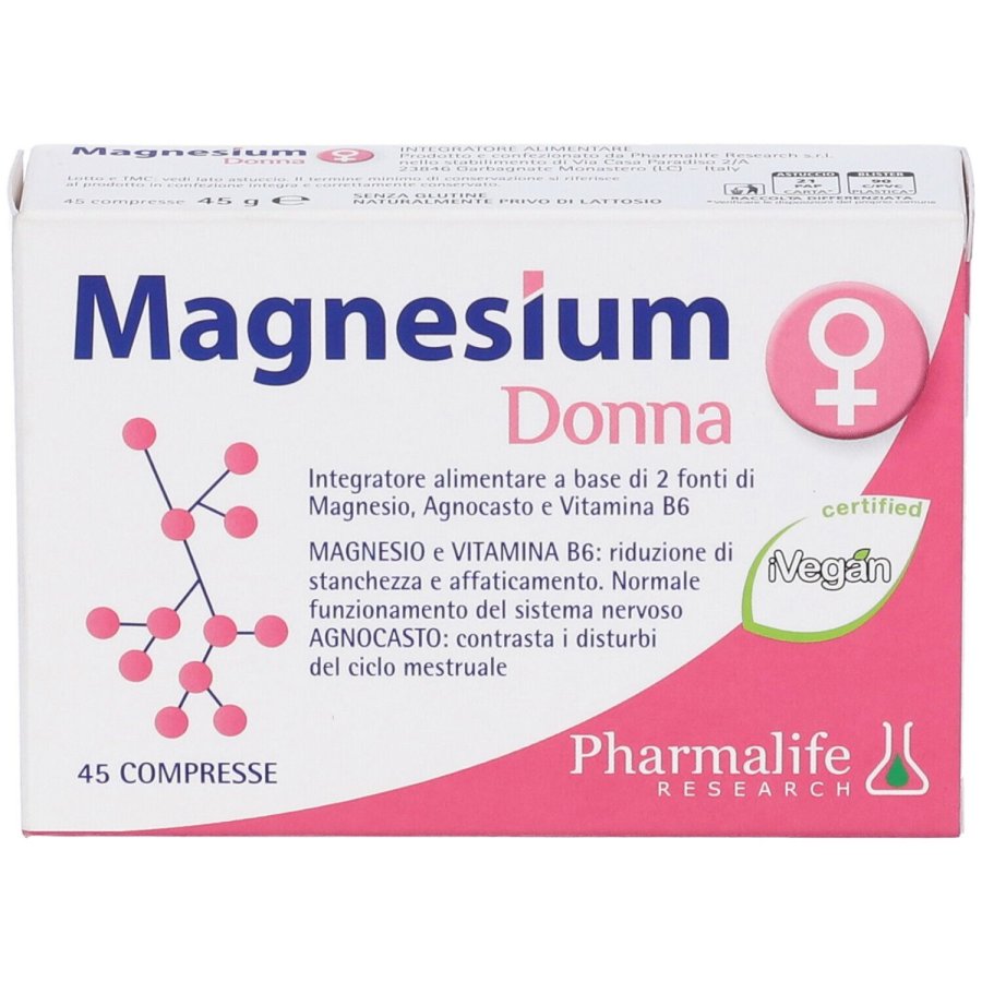Pharmalife Research, Magnesium Donna, 45 Compresse