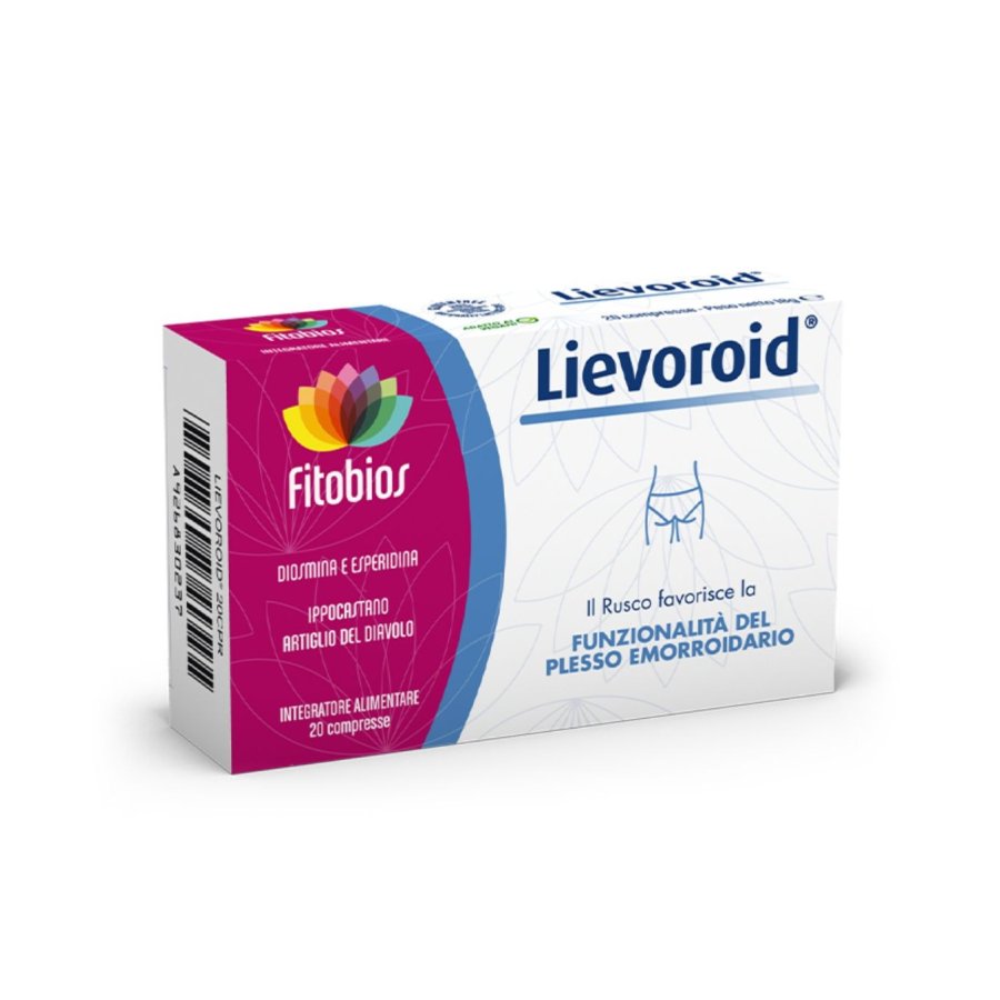 Lievoroid, integratore naturale per emorroidi, 20 compresse