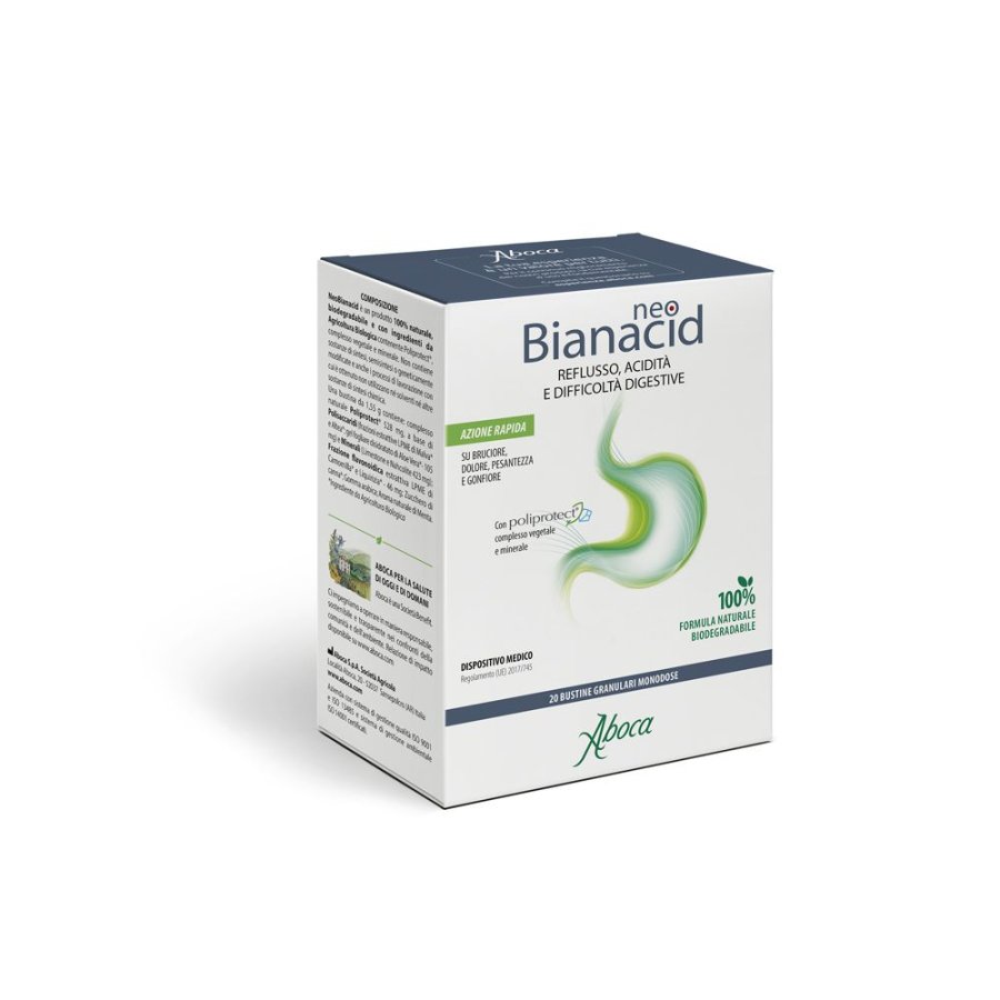 Aboca, NeoBianacid Acidità e Reflusso, 20 Bustine