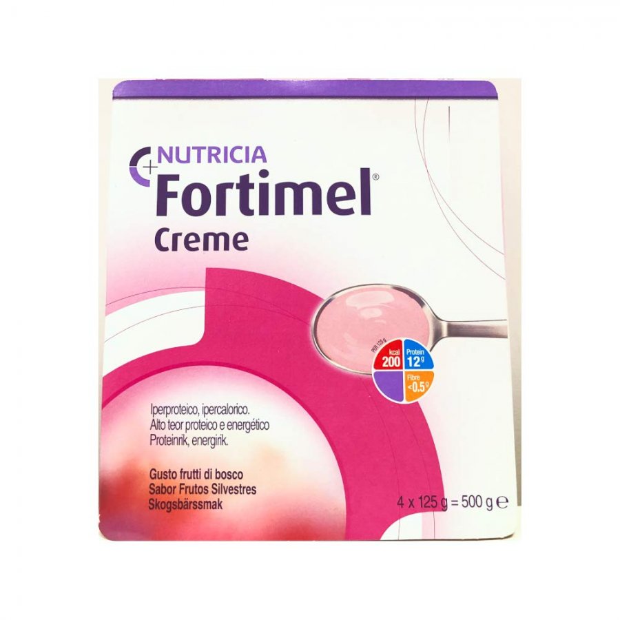 Fortimel Creme Frutti Bosco 4x125g - Supplemento Nutrizionale Iperproteico