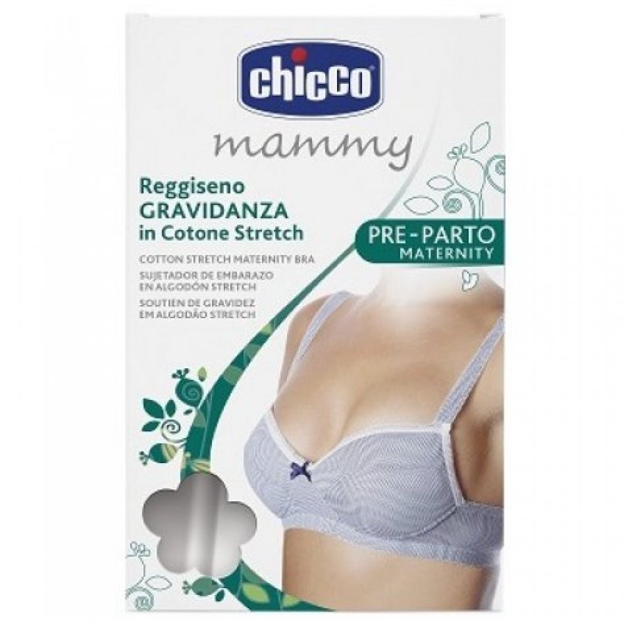 Chicco Mammy Reggiseno Cotone Gravidanza Fantasia 4C - Comfort e Libertà di Movimento per la Gravidanza