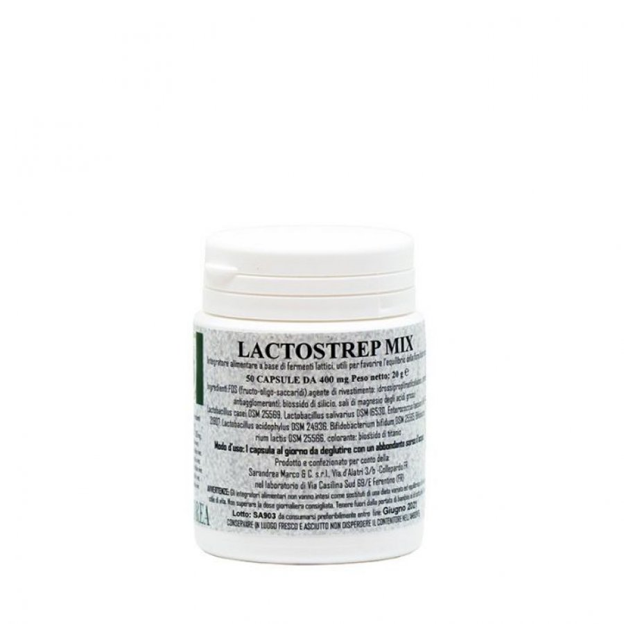 LACTOSTREP MIX 500 MG 50 CPS