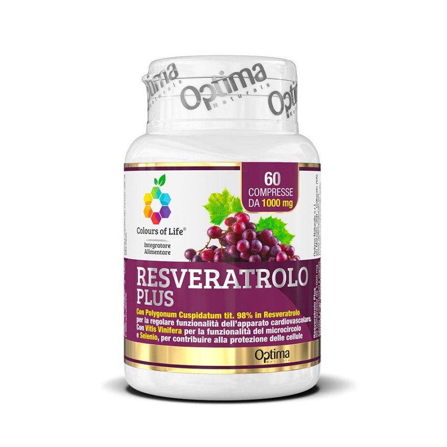 Optima Naturals, Resveratrolo Plus Integratore, 60 Compresse