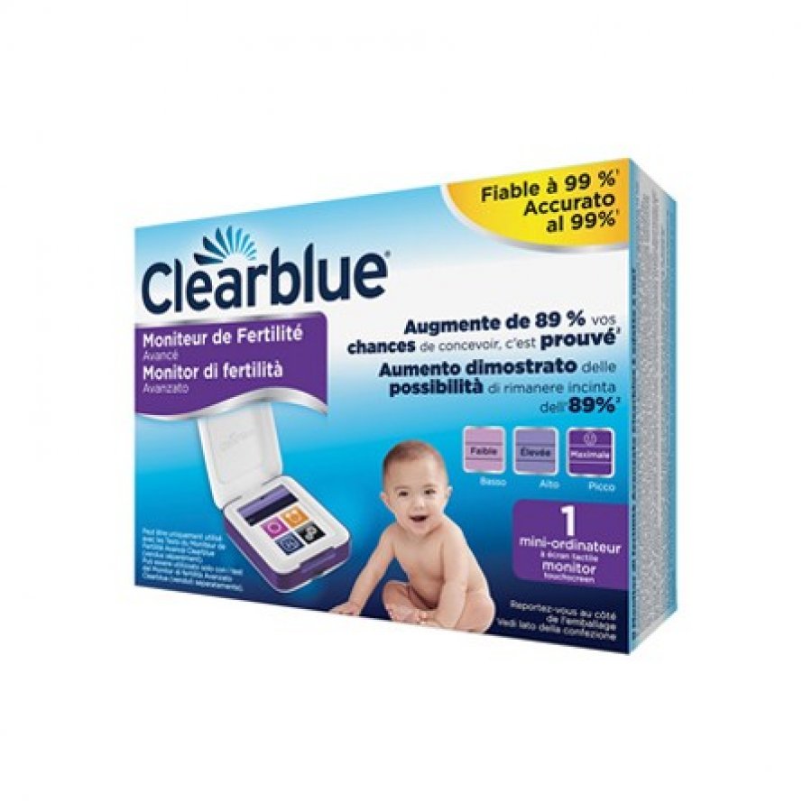Clearblue - Monitor di Fertilità Avanzato, Monitoraggio della Fertilità, 1 Pezzo