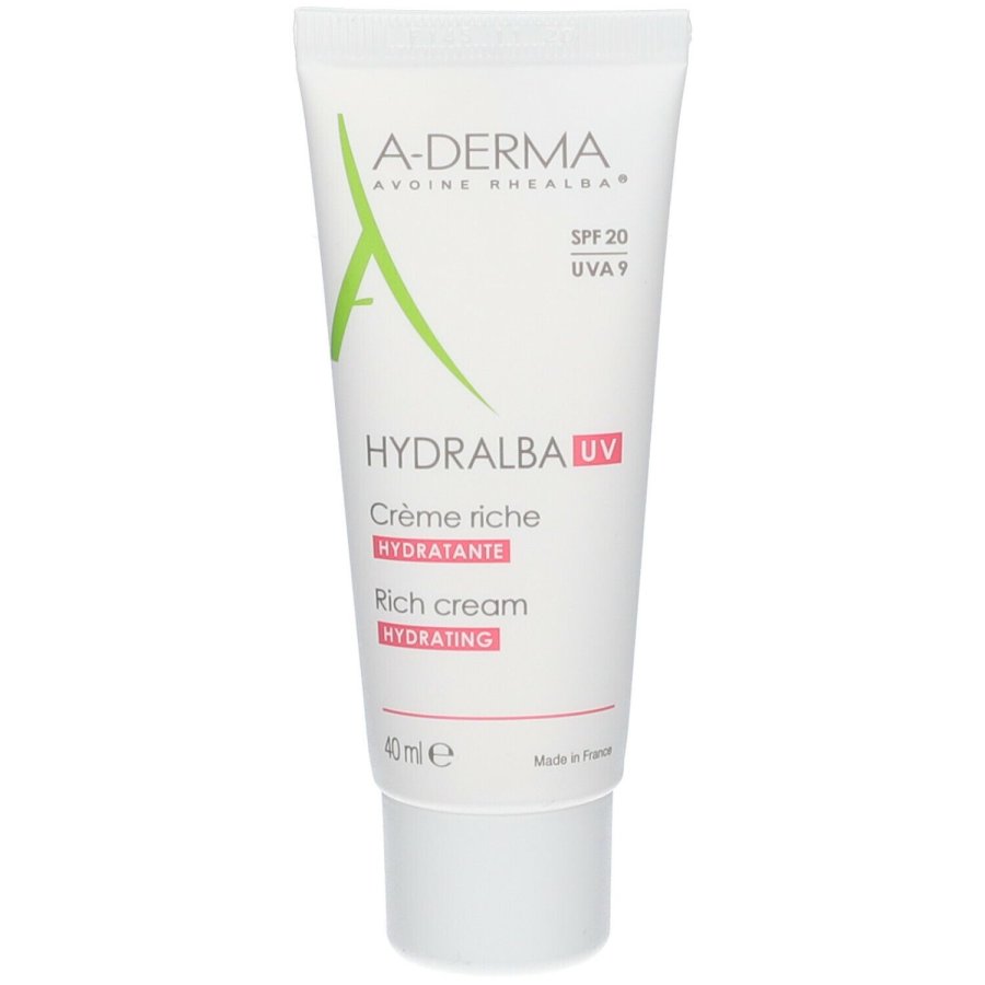 A-Derma Hydralba Crema Idratante UV Ricca 40 ml