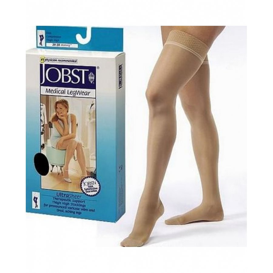 Jobst Ultrasheer 10-15mmHg Calza Autoreggente Naturale Taglia 2 - Leggerezza e Comfort per Gambe Vitali